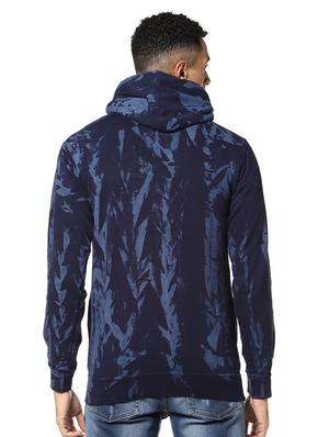 navy blue printed sweatshirt - 17274725 - Standard Image - 3