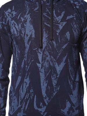 navy blue printed sweatshirt - 17274725 - Standard Image - 5