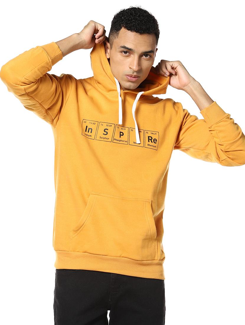 yellow chest print sweatshirt - 17274728 - Zoom Image - 1