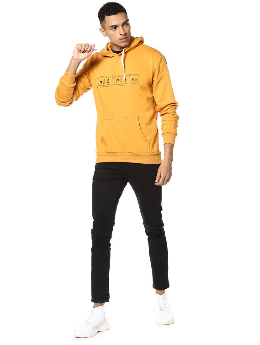 yellow chest print sweatshirt - 17274728 - Zoom Image - 4