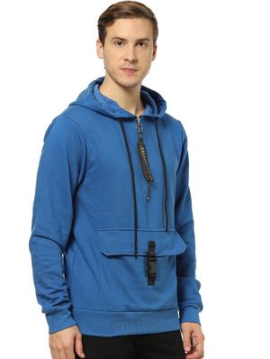 blue solid sweatshirt - 17274738 - Standard Image - 2