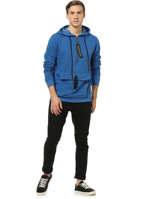 blue solid sweatshirt - 17274738 - Standard Image - 4