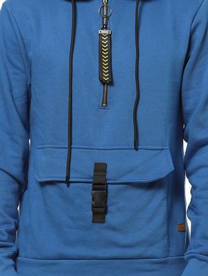 blue solid sweatshirt - 17274738 - Standard Image - 5