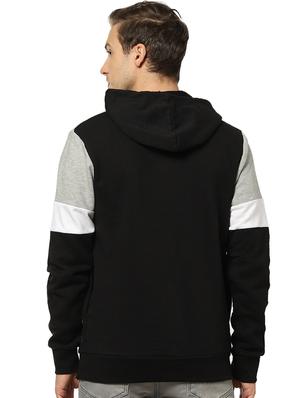 black color block cut & sew sweatshirt - 17274744 - Standard Image - 3