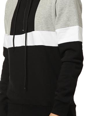 black color block cut & sew sweatshirt - 17274744 - Standard Image - 5