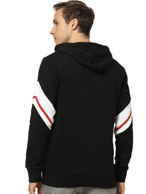 black cut & sew color block sweatshirt - 17274745 - Standard Image - 3