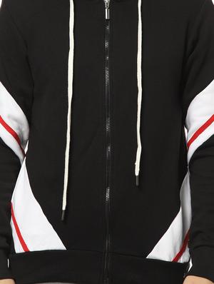 black cut & sew color block sweatshirt - 17274745 - Standard Image - 5