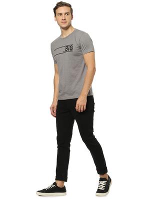 grey chest print t-shirt - 17274754 - Standard Image - 4
