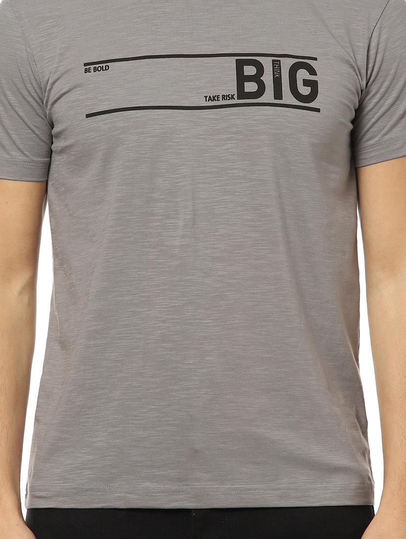 grey chest print t-shirt - 17274754 - Zoom Image - 5