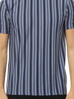 blue striped t-shirt - 17274758 - Standard Image - 4