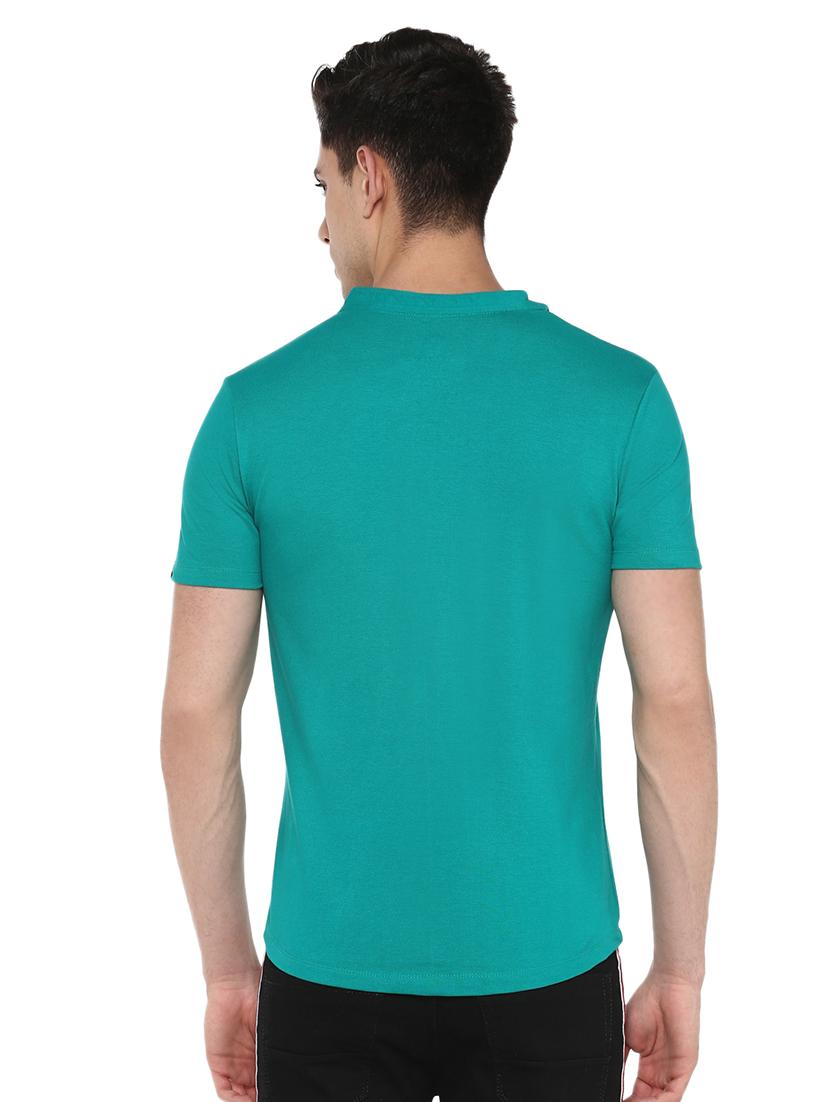 green solid casual shirt - 17274887 - Zoom Image - 3