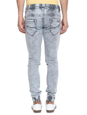 grey washed denim jogger - 17274905 - Standard Image - 3