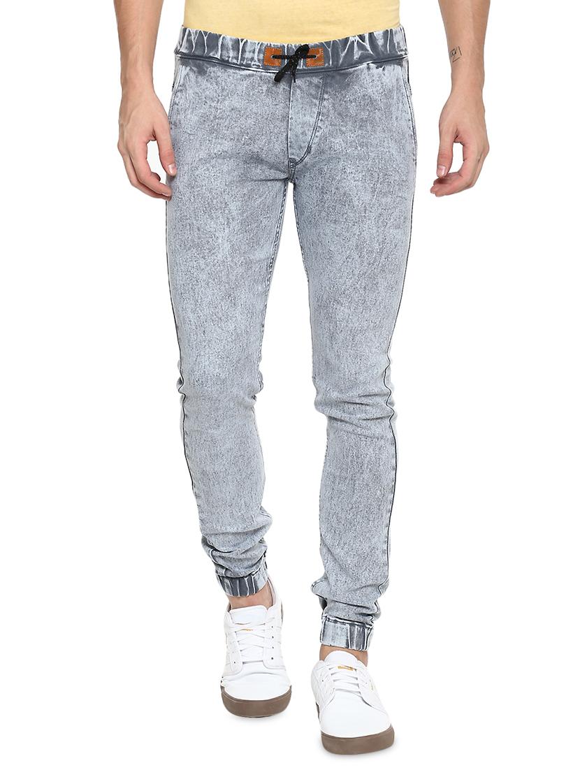 grey washed denim jogger - 17274905 - Zoom Image - 1
