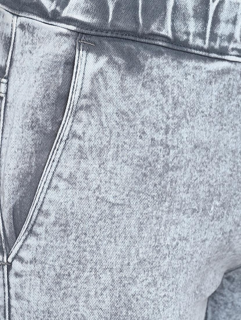 grey washed denim jogger - 17274905 - Zoom Image - 5