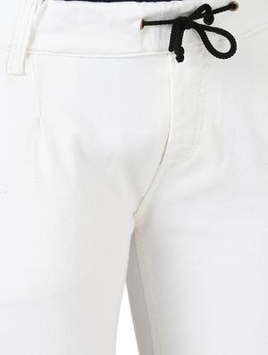 white solid jogger - 17274911 - Standard Image - 5