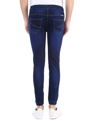 dark blue solid denim jogger - 17274916 - Standard Image - 3
