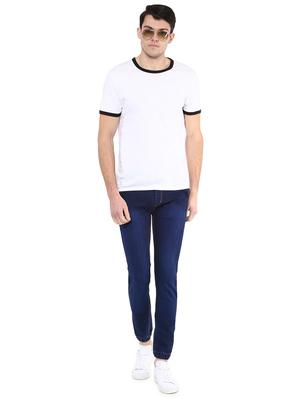 dark blue solid denim jogger - 17274916 - Standard Image - 4