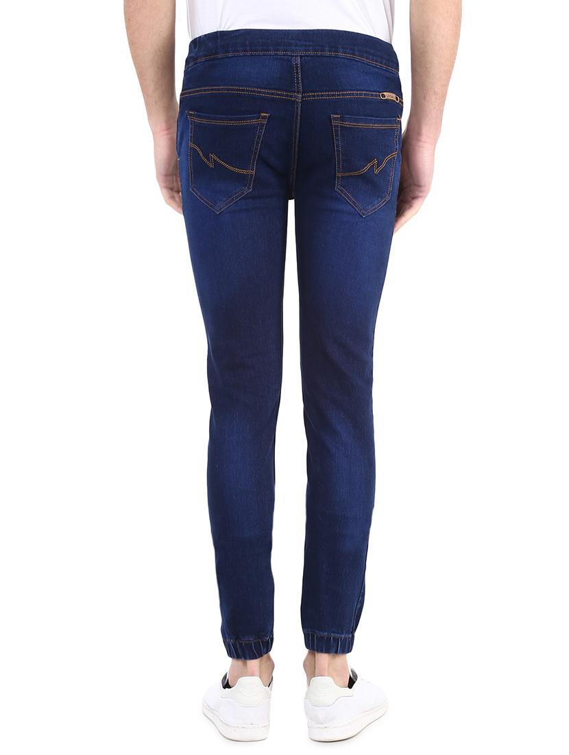 dark blue solid denim jogger - 17274916 - Zoom Image - 3