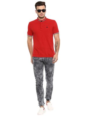 grey washed denim joggers - 17274920 - Standard Image - 4