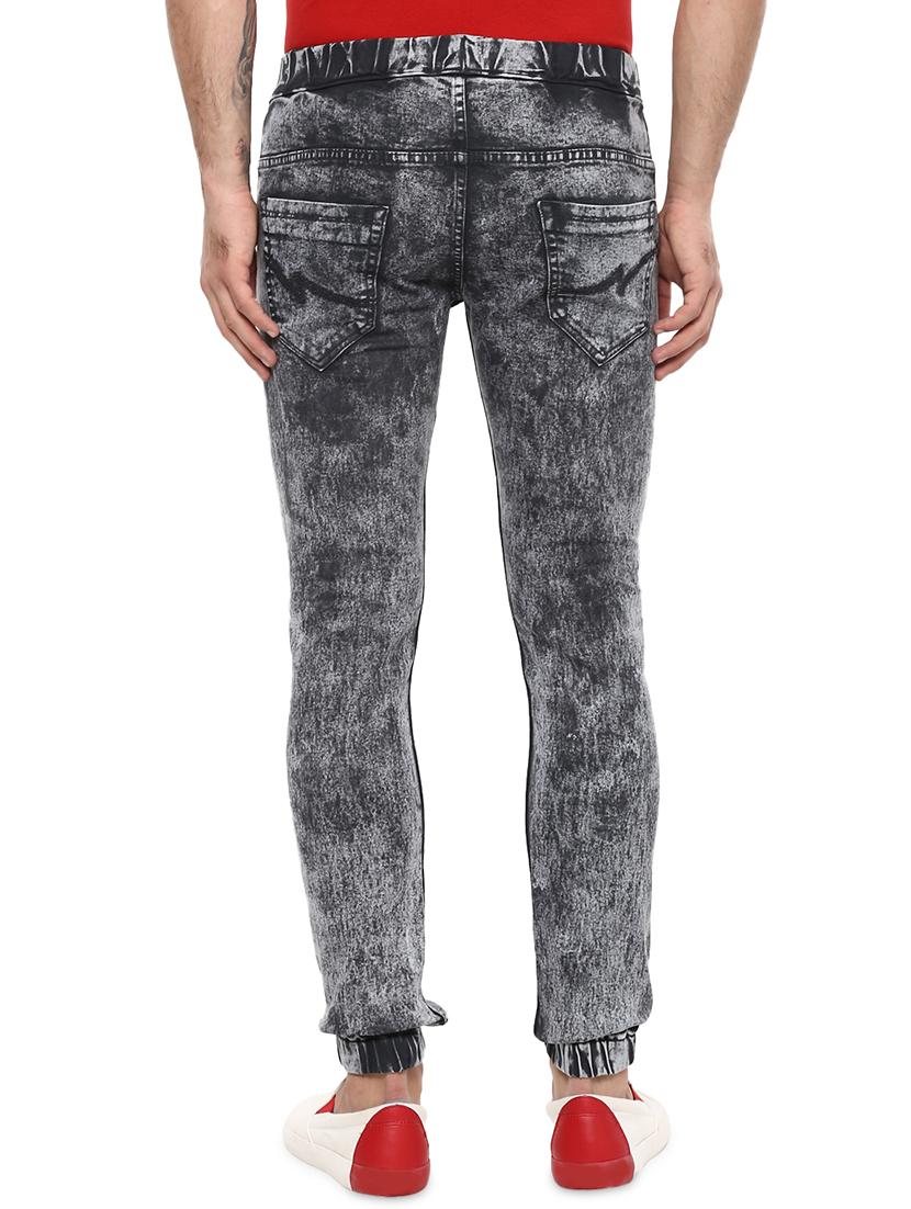 grey washed denim joggers - 17274920 - Zoom Image - 3