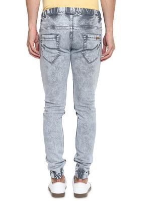 grey washed denim jogger - 17274921 - Standard Image - 3