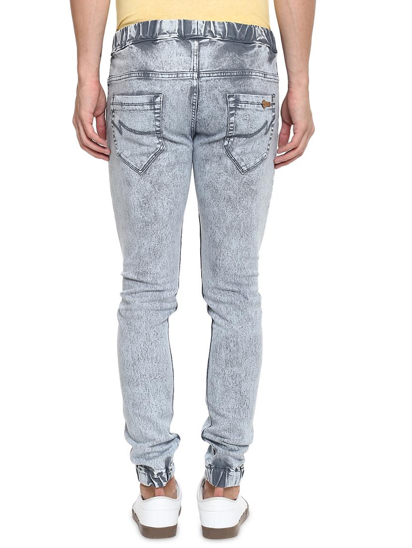 grey washed denim jogger - 17274921 - Zoom Image - 3