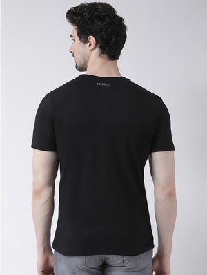 black chest print t-shirt - 17275135 - Standard Image - 3