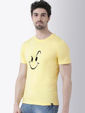 yellow chest print t-shirt - 17275146 - Standard Image - 2