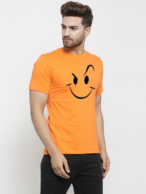 orange chest print t-shirt - 17275147 - Standard Image - 2