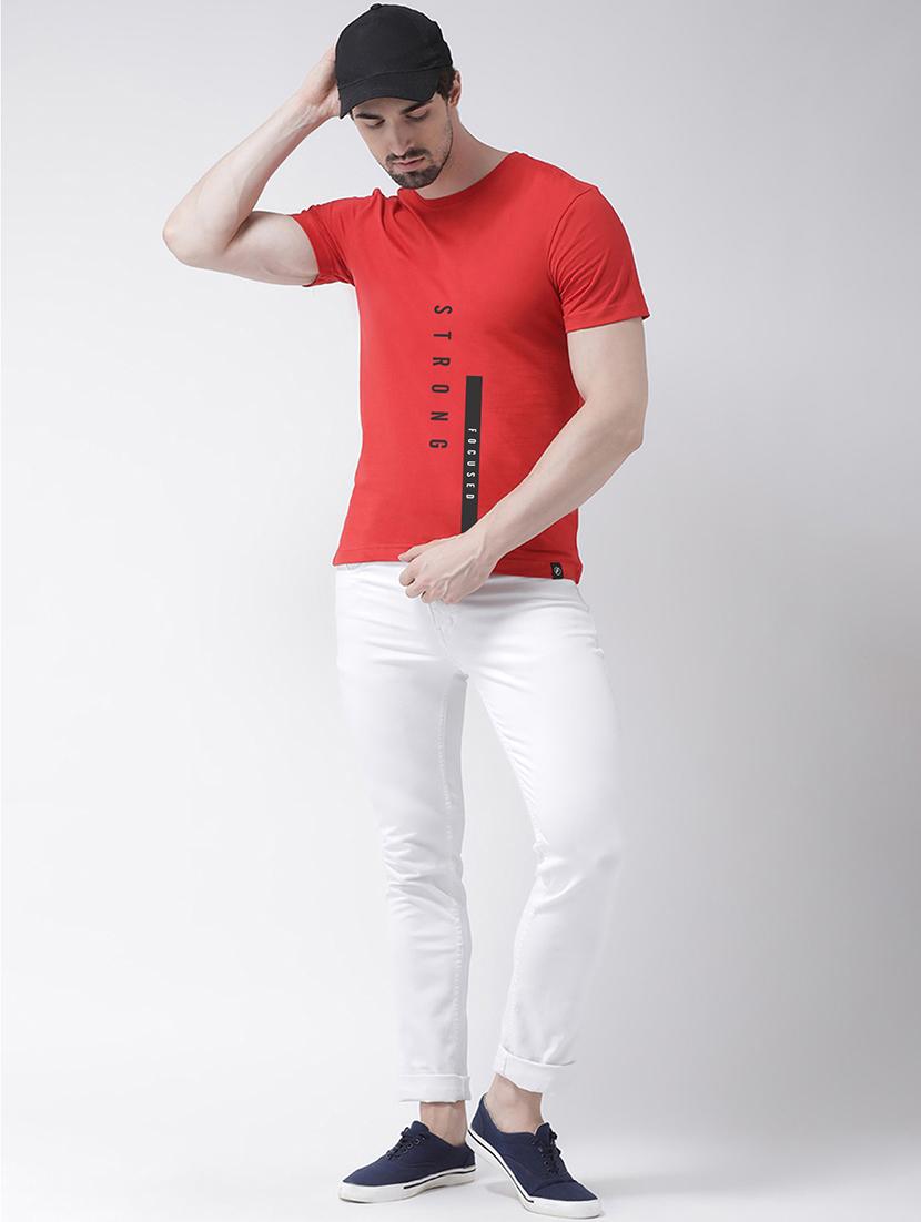 red front print t-shirt - 17275163 - Zoom Image - 4