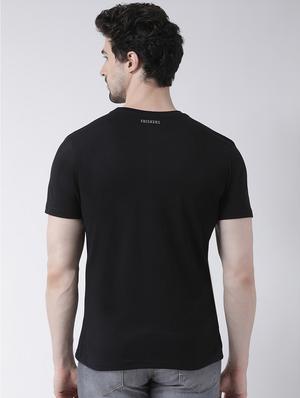 black chest print t-shirt - 17275166 - Standard Image - 3