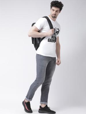 white chest print t-shirt - 17275167 - Standard Image - 4