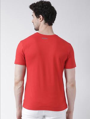 red chest print t-shirt - 17275170 - Standard Image - 3