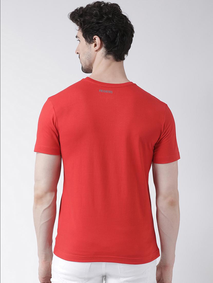 red chest print t-shirt - 17275170 - Zoom Image - 3