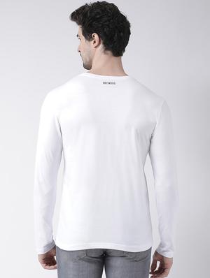 white chest print t-shirt - 17275185 - Standard Image - 3