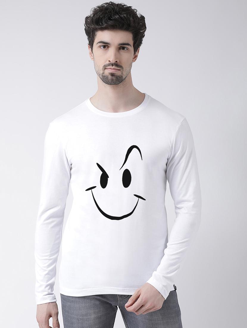 white chest print t-shirt - 17275185 - Zoom Image - 1