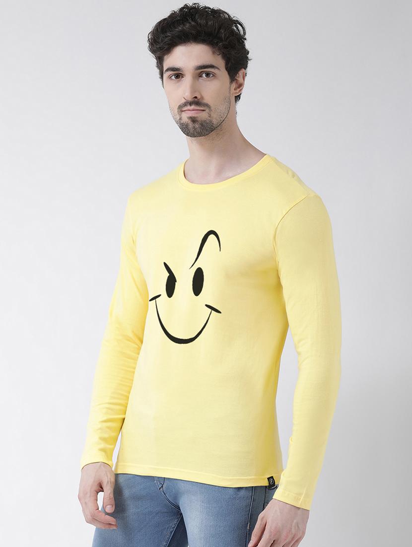 yellow chest print t-shirt - 17275186 - Zoom Image - 2