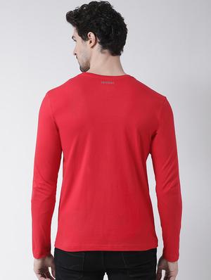 red chest print t-shirt - 17275209 - Standard Image - 3