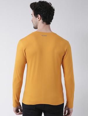 mustard front print t-shirt - 17275243 - Standard Image - 3