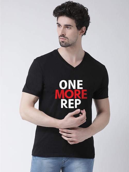 black chest print t-shirt - 17275284 - Standard Image - 1
