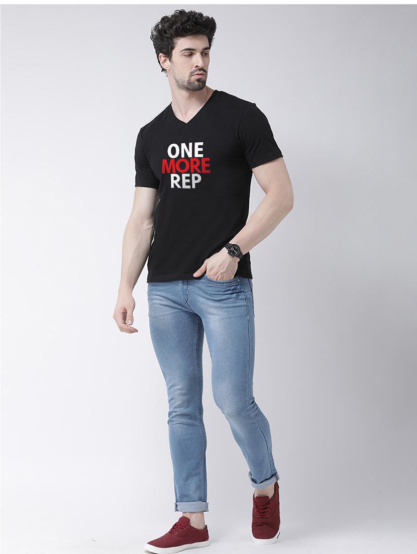 black chest print t-shirt - 17275284 - Zoom Image - 4