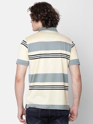 grey striped polo t-shirt - 17275626 - Standard Image - 3
