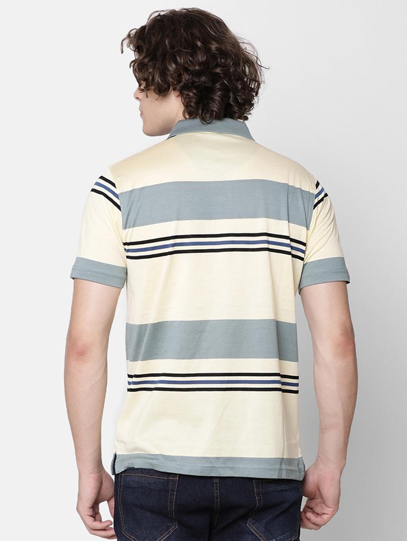 grey striped polo t-shirt - 17275626 - Zoom Image - 3