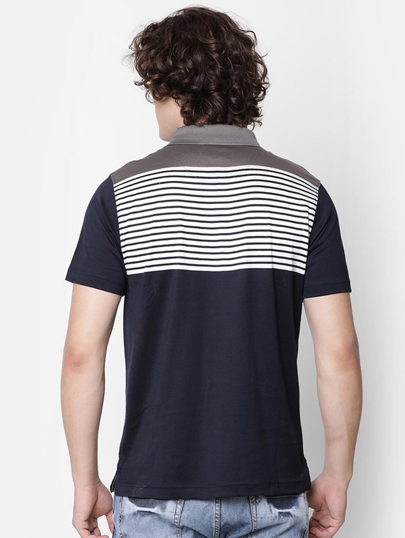 navy blue striped t-shirt - 17275629 - Zoom Image - 3