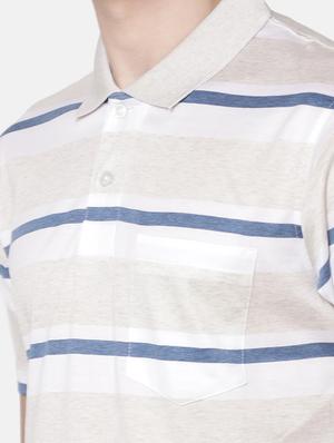 beige striped t-shirt - 17275632 - Standard Image - 5