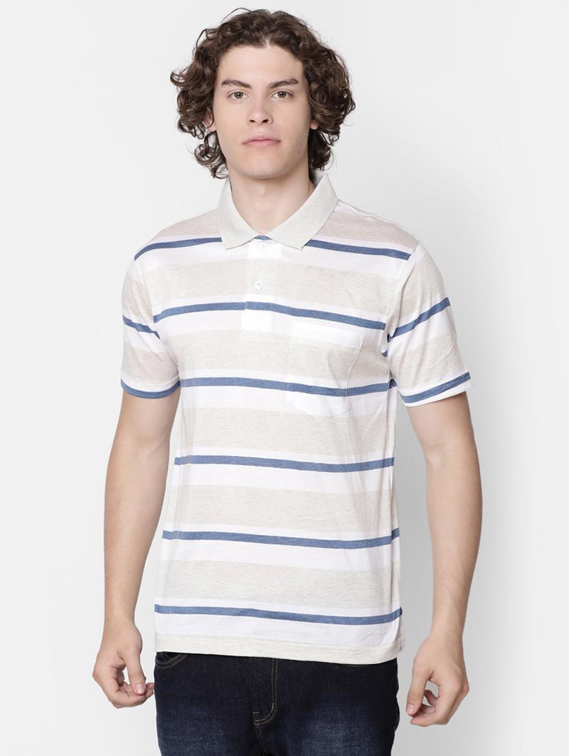 beige striped t-shirt - 17275632 - Zoom Image - 1