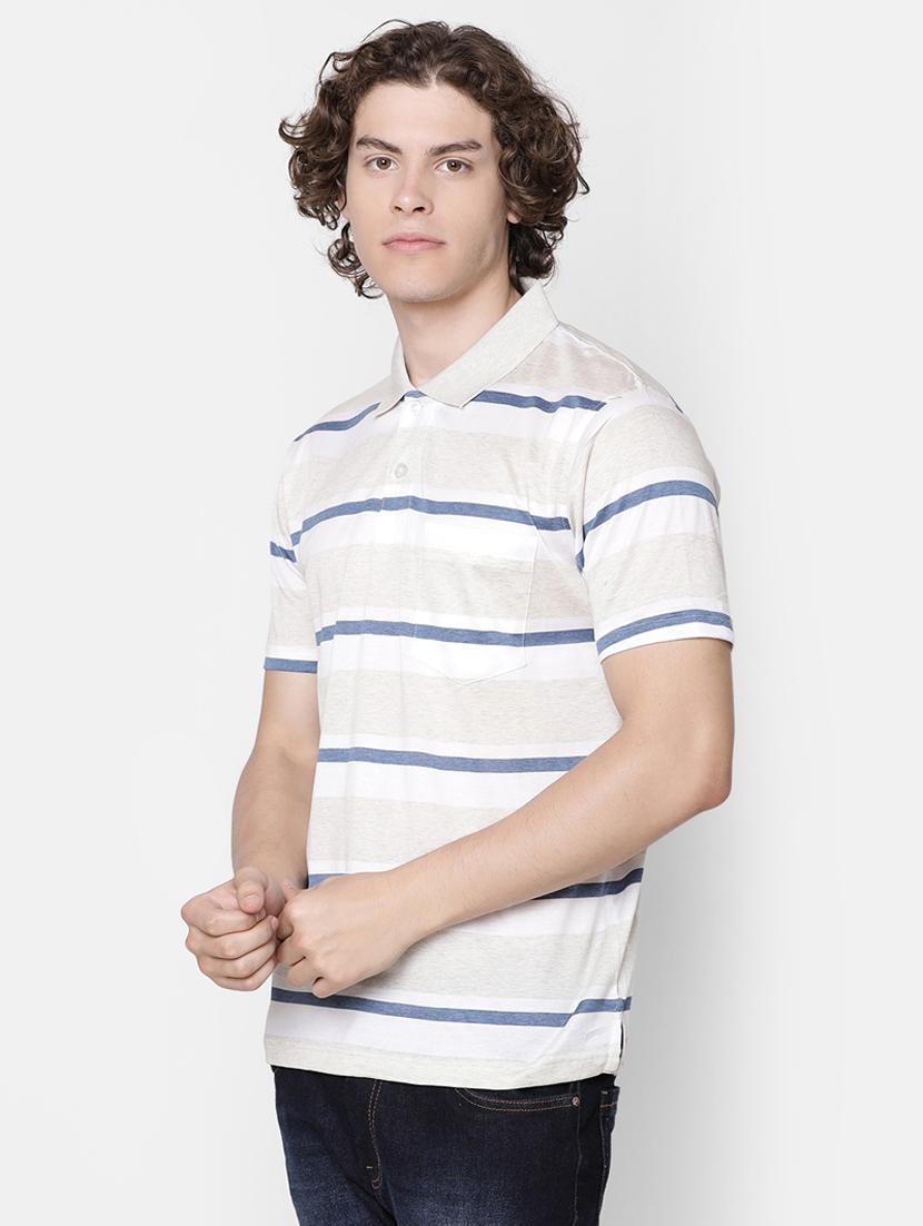 beige striped t-shirt - 17275632 - Zoom Image - 2