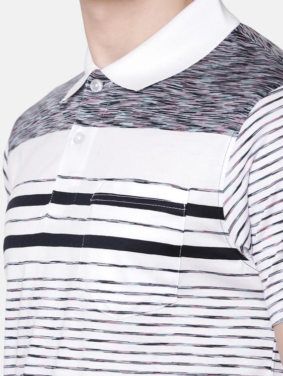 white striped t-shirt - 17275633 - Zoom Image - 5