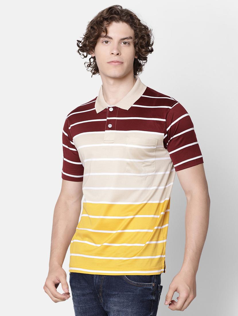maroon striped t-shirt - 17275638 - Zoom Image - 2