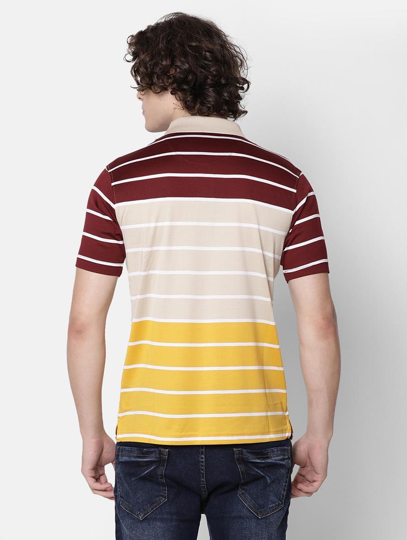 maroon striped t-shirt - 17275638 - Zoom Image - 3